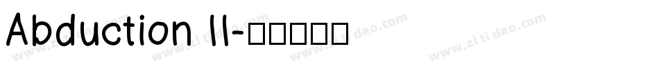 Abduction II字体转换